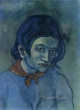 woman carrying pitcher head Painting - Head of a Woman 1902 1903 Pablo Picasso